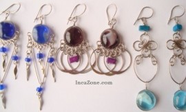 10 Pairs of Earrings with Murano Glasses.